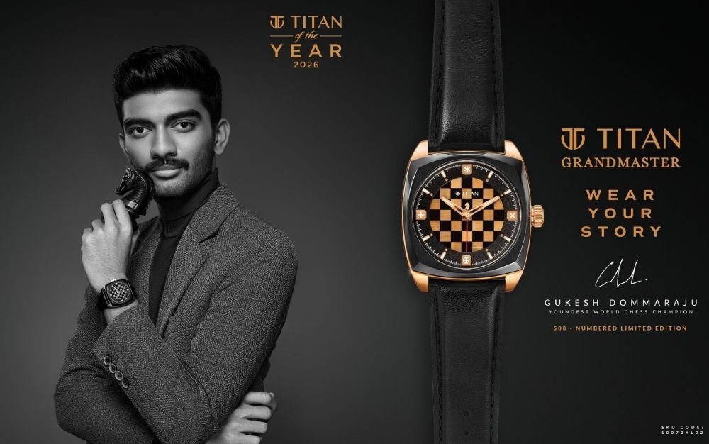 Gukesh receives Titan of the Year 2026 award