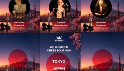 Vaishali, Kosteniuk and Stefanova confirmed for WR Women’s Chess Tour 2026 Japan leg