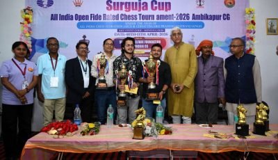 Rahul Sangma wins Sarguja Cup Rating Open 2026