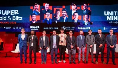 World Champion D Gukesh returns to action at Grand Chess Tour Super Rapid and Blitz 2026