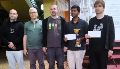 Pranav Venkatesh perfect at 2nd Miroslav Čabarkapa Mimica Blitz Rating Open 2026