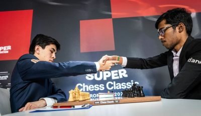 GCT Super Chess Classic 2026: Sindarov’s knight sac goes in vain against Praggnanandhaa