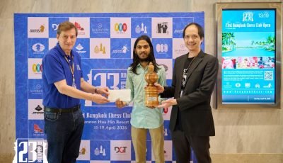 Vanssh A Adalja conquers 23rd Bangkok Chess Club Open 2026 Challenger