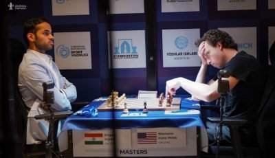 3rd UzChess Cup Masters 2026: Arjun and Hans play a wild game