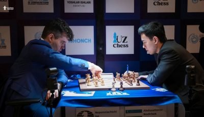 3rd UzChess Cup Masters 2026: Nepomniachtchi misses against Abdusattorov