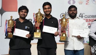 Ashutosh Banerjee wins 4th Gujarat GM Category B Below 2000 Rating 2026