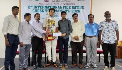 Vijay Shreeram victorious at 2nd Annai Arul Public School Rating Open 2026