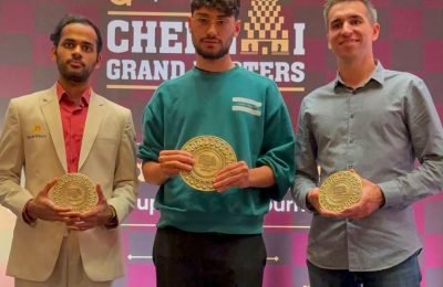 Alireza Firouzja wins Quantbox Chennai Grand Masters 2026, Arjun Erigaisi third
