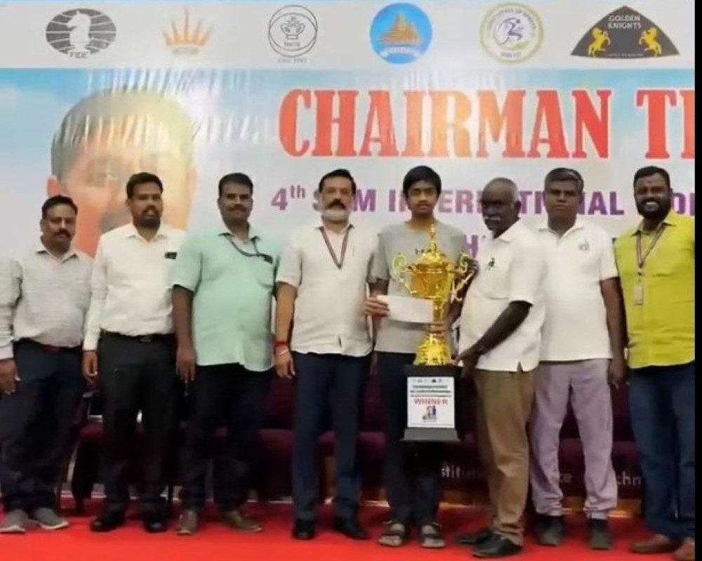 Ilamparthi impressive at Chairman Trophy 4th SRM Rapid Rating Open 2026