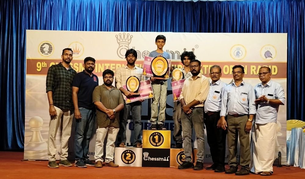 Rejath Renjith dominates 9th Chessmii Rapid Rating Open 2026