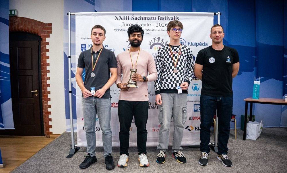 Harikrishnan wins Jūros šventė 2026 Chess Festival