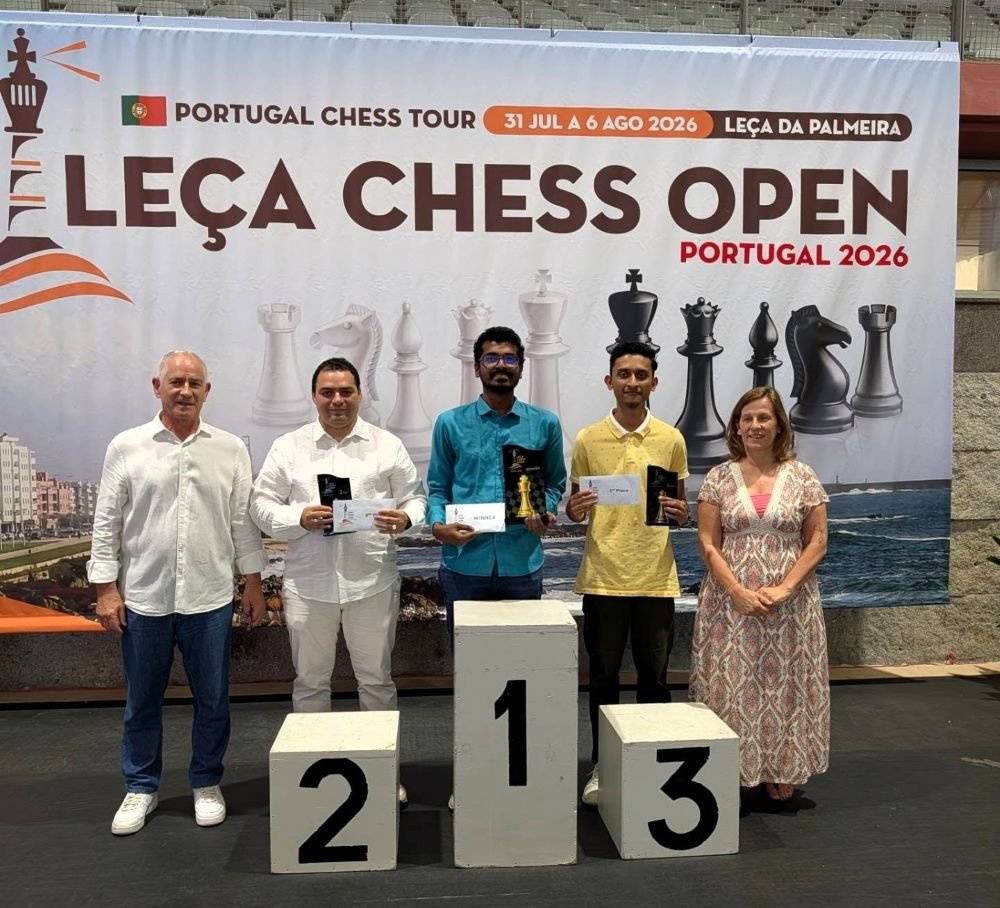 Muthaiah Al victorious at Leça Open 2026, Shahil Dey third