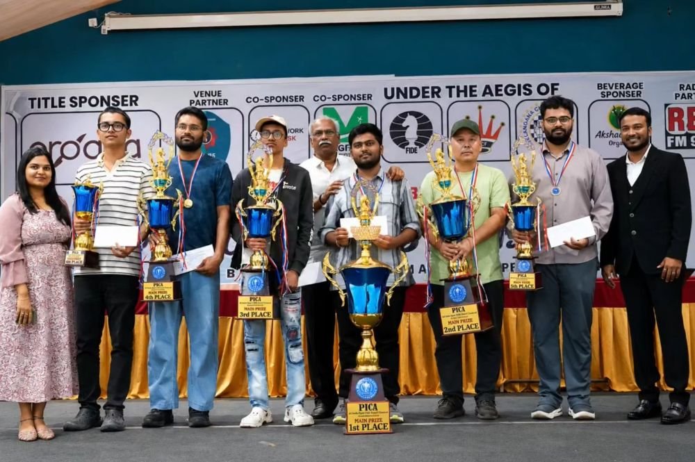 Chidvilash Sai Surapaneni wins PICA Chess Festival Rating Open 2026