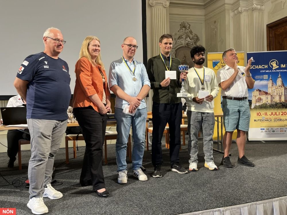 Konstantin Peyrer wins Stift Melk 2026 Rapid B, Harikrishnan third