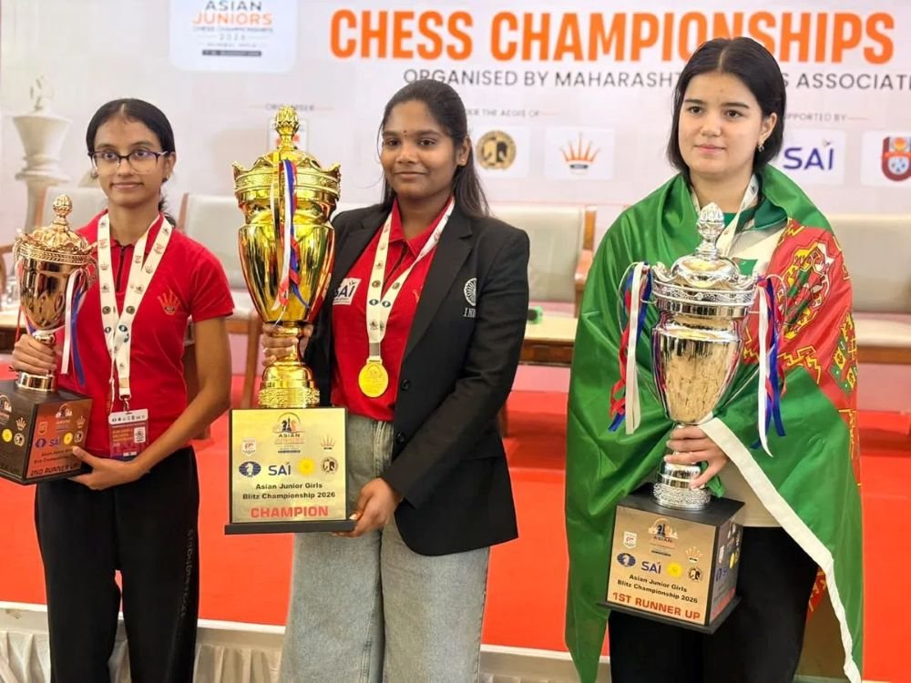 Saranya Devi Narahari clinches Gold, Sannidhi Ramakrishna Bhat Bronze at Asian Junior Blitz Girls 2026