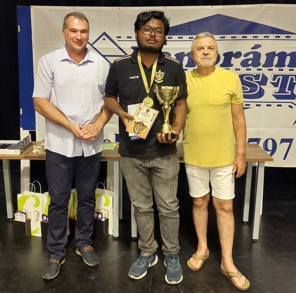 Neelash Saha perfect at 2nd Szentmiklós Open 2026, Jaidambareesh second