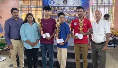 Balanandan Ayyappan clear first at 3rd Eight Square Chess Academy Rating Open 2026