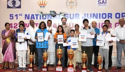 Divith Reddy Adulla and Prishita Gupta are National Sub-Junior Under-15 Open and Girls Rating 2026 Champions