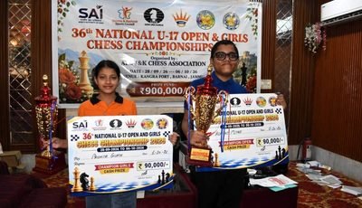 Adhiraj Mitra and Prishita Gupta are 36th National Under-17 Open and Girls 2026 Champions